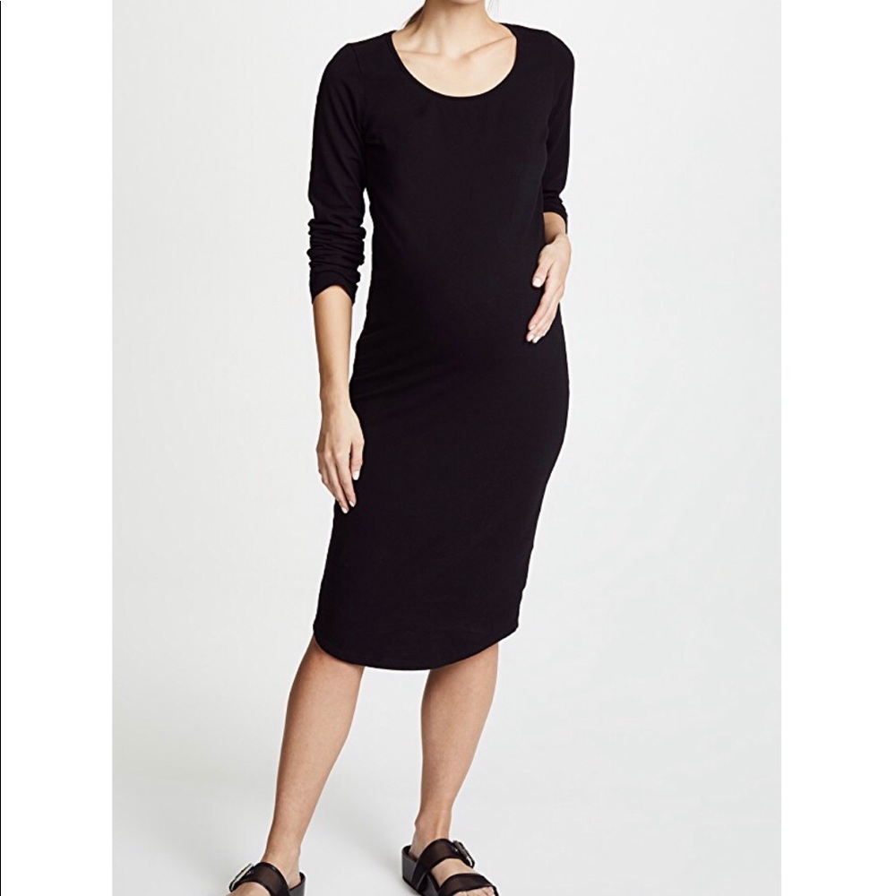 Monrow Mommy Black Dress